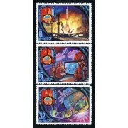 AST/S Rusia 4789/91 1981 Intercosmos Vuelo espacial soviético-mongol MNH