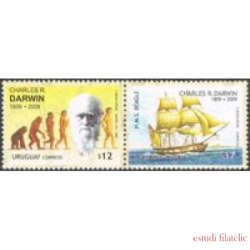 Uruguay 2400/2401 - 200 Años del Nacimiento de Charles Darwin - ***