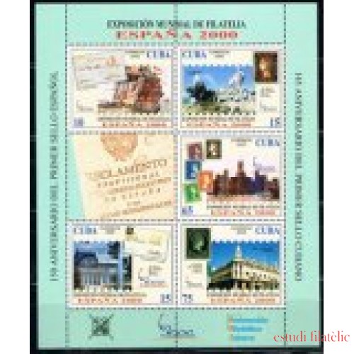 Cuba 3889a/93a 2000 Exposición Filatelica Mundial en Madrid MNH