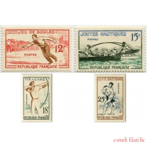 DEP6/S France Francia Nº 1161/64 1958 Juegos tradicionales Lujo