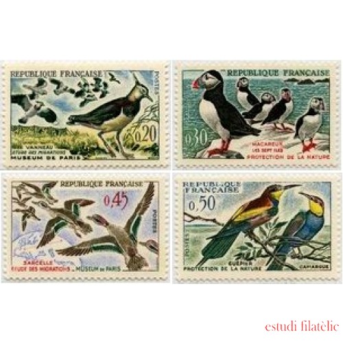 France Francia Nº 1273/76 1960 Aves Lujo