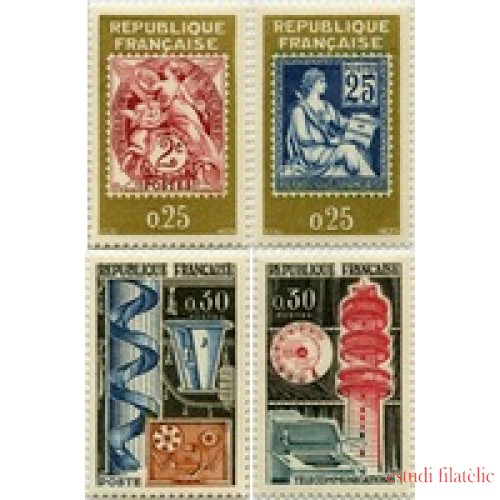 France Francia Nº 1414/17 1964 PHILATEC-64 (París) Lujo