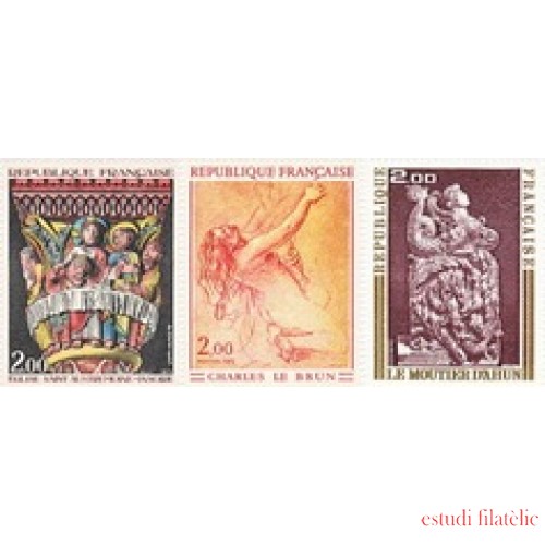 France Francia Nº 1741/43 1973 Obras de arte Lujo