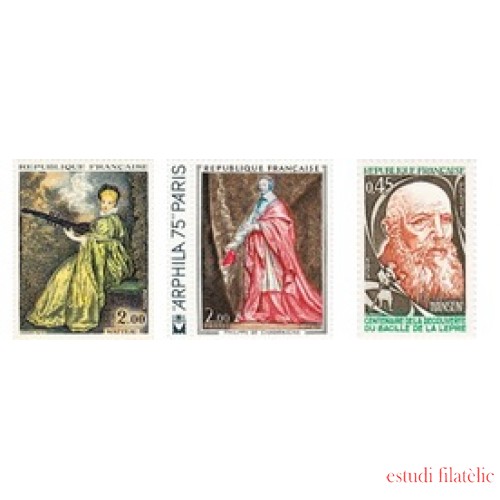 France Francia Nº 1765/67 1973 Obras de arte Lujo