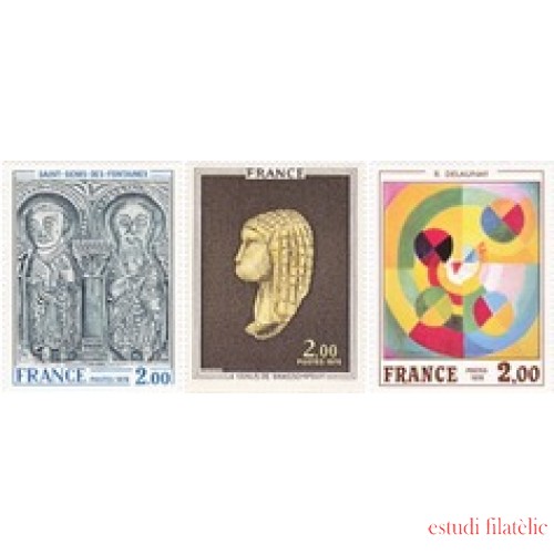 France Francia Nº 1867/69 1976 Obras de arte Lujo