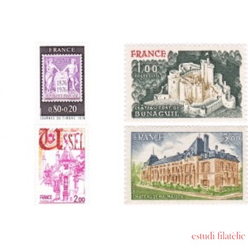 France Francia Nº 1870/73 1976 Serie turística Lujo