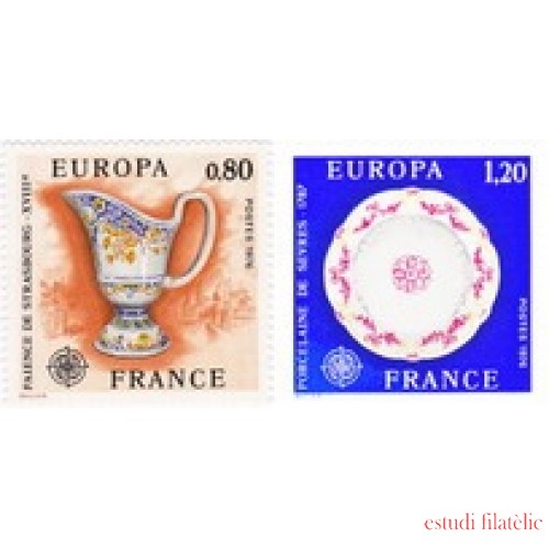 France Francia Nº 1877/78 1976 Europa Lujo