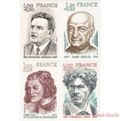 France Francia Nº 1953/56 1977 Personajes célebres Lujo