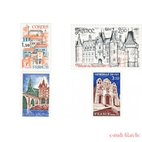 France Francia Nº 2081/84 1980 Serie turística Lujo