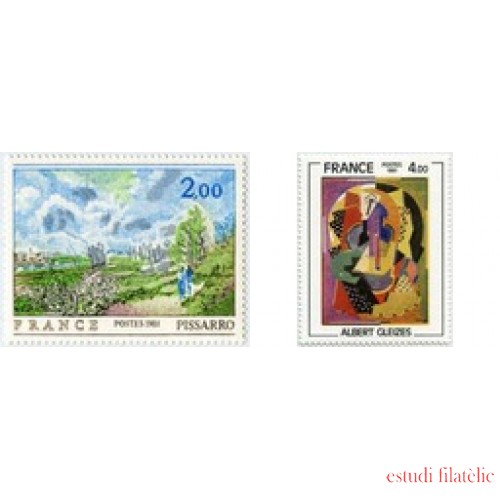 France Francia Nº 2136/37 1981 Serie artística Lujo