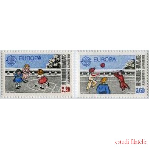 France Francia Nº 2584/85 1989 Europa, lujo