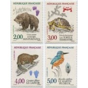 FAU2/S France Francia  Nº 2721/24  1991 Fauna , lujo