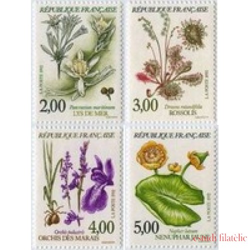 France Francia Nº 2766/69 1992,  Flora, lujo