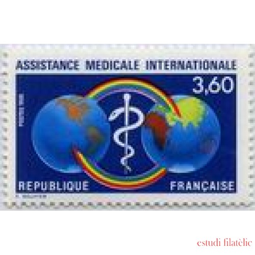 France Francia Nº 2535 1988 Asistencia Médica, lujo