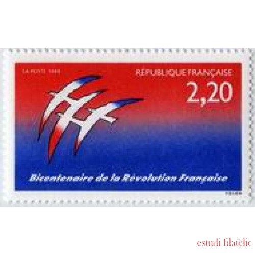 France Francia Nº 2560 1989 Revolución , lujo