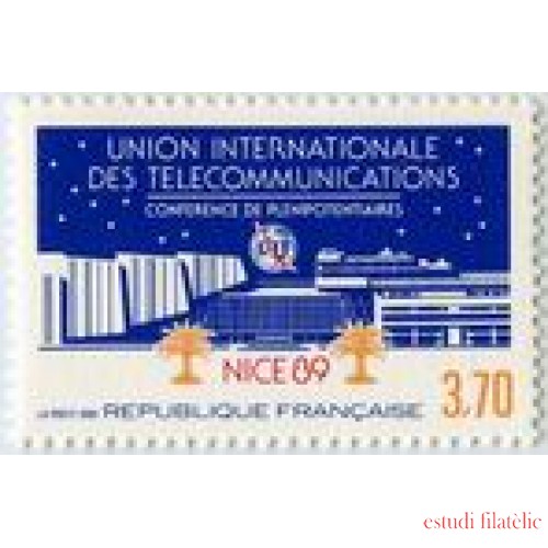 France Francia Nº 2589 1989 UIT, lujo