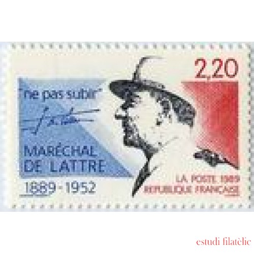 France Francia Nº 2611 1989 Mariscal , lujo