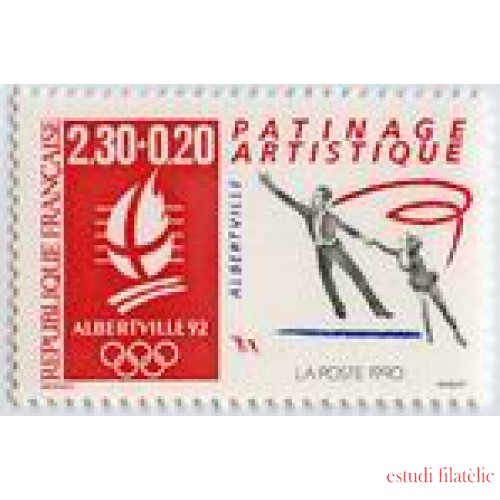 France Francia Nº 2633 1990  Patinaje, lujo