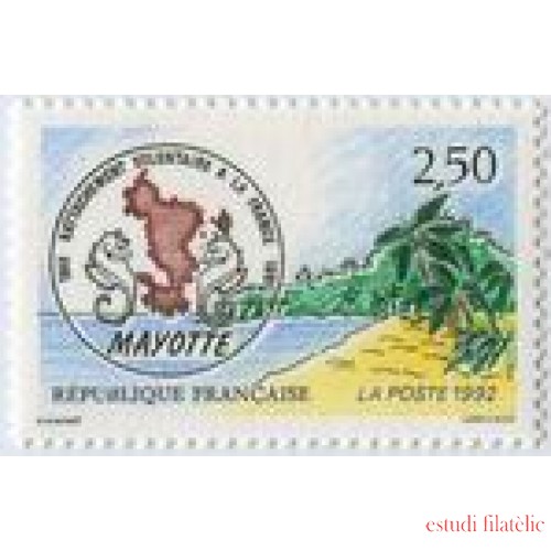 France Francia Nº 2735 1991 Voluntarios Mayotte , lujo