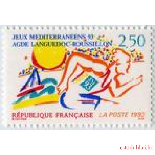 France Francia Nº 2795 1993 Juegos mediterräneos , lujo