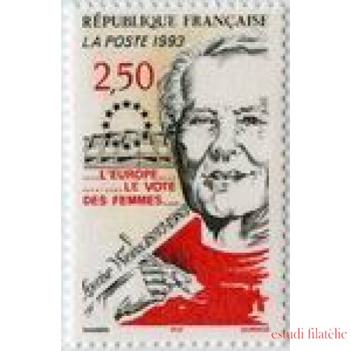 France Francia Nº 2809 1993 Louise Weiss Escritor , lujo