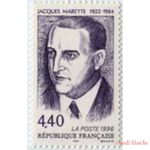 France Francia Nº 3015 1996 Jacques Marette, lujo