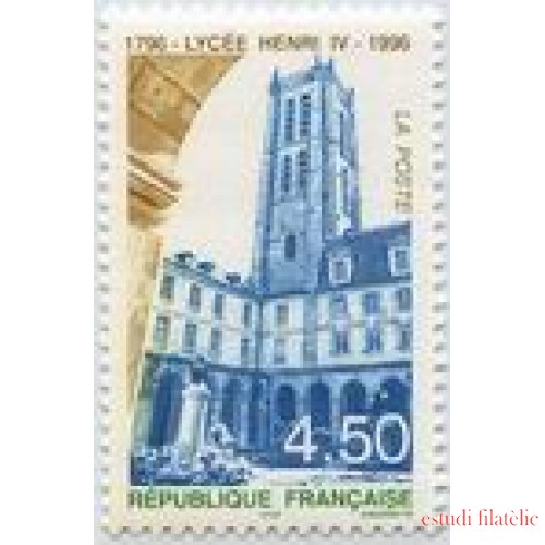 France Francia Nº 3032 1996 Liceo, lujo