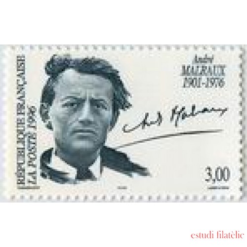 France Francia Nº 3038  1996 André Malraux, lujo