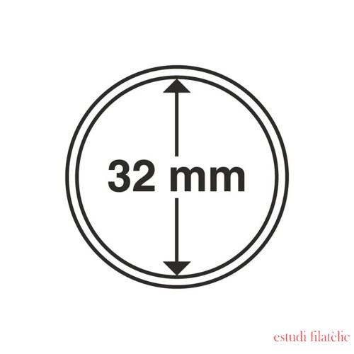 Leuchtturm 304799 cápsulas de monedas diámetro interior 32 mm