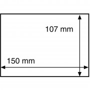 Leuchtturm 313007 Fundas protectoras para cartas y tarjetas postales nuevas 150x107 mm, transparentes