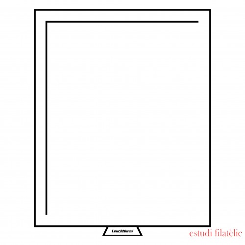 Leuchtturm 314034 Bandeja para monedas sin divisiones 210x270 mm, color humo 