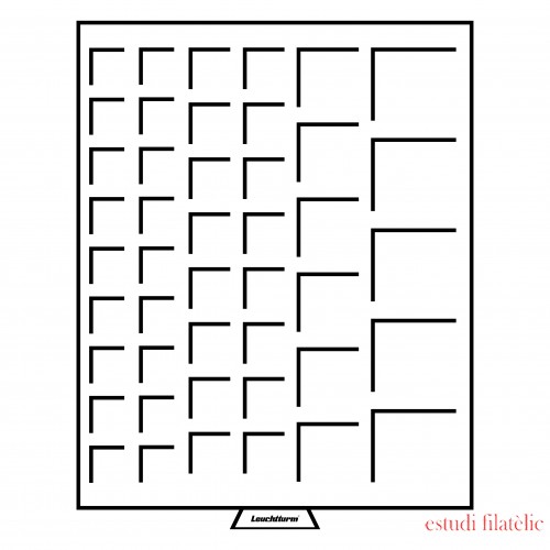 Leuchtturm 316902 Bandeja para monedas 45 divisiones de diferentes Ø, color humo