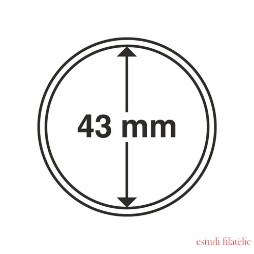 Leuchtturm 322622 cápsulas de monedas diámetro interior 43 mm