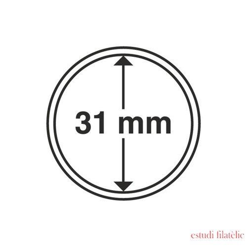 Leuchtturm 325003 cápsulas de monedas diámetro interior 31 mm