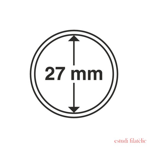 Leuchtturm 337997 cápsulas de monedas diámetro interior 27 mm