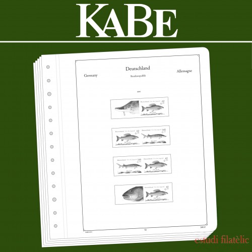 Leuchtturm 357671 KABE OF-hojas preimpresas República Federal de Alemania combinaciones 2011-2017