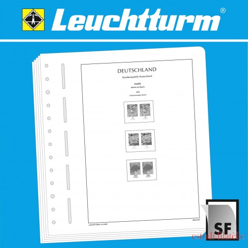 Leuchtturm 364599 LEUCHTTURM Suplemento-SF República Federal de Alemania-pares horiz. (series en curso) 2020