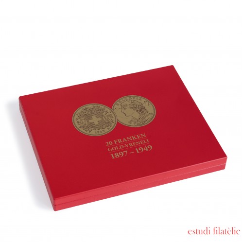 Leuchtturm 365158 Estuche para 28 monedas de oro Vreneli (20 CHF) en cápsulas