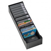 Leuchtturm 365163 Caja archivadora LOGIK para 40 lingote de oro en blíster, formato horizontal, negro