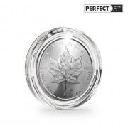 Leuchtturm 365297 Cápsulas ULTRA Perfect Fit para 1 oz. Maple Leaf argent (38,00 mm), paquete de 10