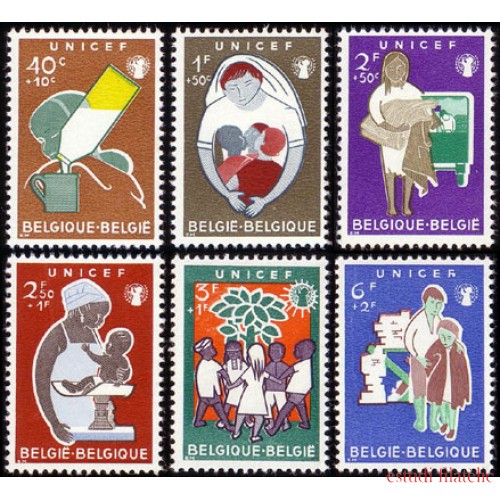 Bélgica - 1153/58 - 1960 Por el Comité belga de la UNICEF Lujo