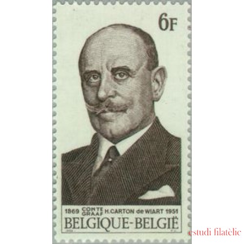 Bélgica - 1512 - 1969 Cent. del político Henry Carton de Wiart Lujo