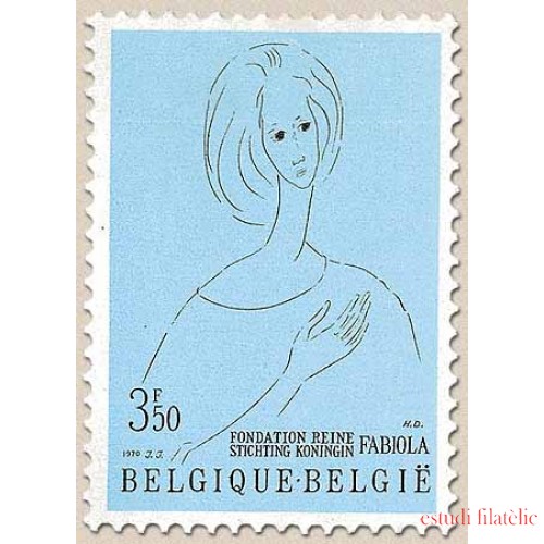 Bélgica - 1546 - 1970 Fundación reina Fabiola Dibujo de mujer Lujo