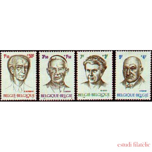 Bélgica - 1557/60 - 1970 Sorteo obras filantrópicas Personajes Lujo