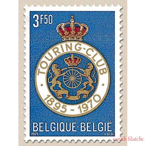 Bélgica - 1569 - 1971 75º Aniv. de Touring-Club de Bélgica Escudo Lujo