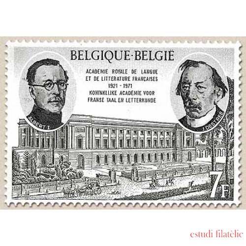 Bélgica - 1576 - 1971 50º Aniv. de la real academia de lengua y literatura francesas Fachada Lujo