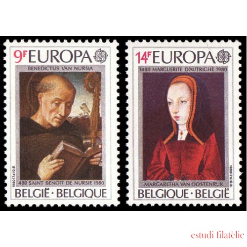 Bélgica - 1970/71 - 1980 Europa Personajes Célebres Cuadros Lujo